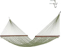 Hatteras Hammocks Deluxe Meadow Duracord Rope Hammock with Free Extension Chains & Tree Hooks, Handcrafted in The USA, 450 LB Weight Capacity, 13 ft. x 60 in