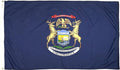 FlagSource Michigan Nylon State Flag, Made in USA, 8x12'