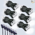 6 Pack 600 LED Solar String Lights for Outside, Solar Christmas Lights Outdoor Waterproof, Green Wire Twinkle Light with 8 Lighting Modes for Xmas Tree Wedding Party Garden Decorations (Cool White)