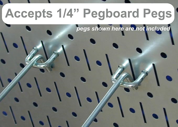 Wall Control Pegboard Organizer 4 ft. Metal Pegboard Standard Tool Storage Kit with Green Toolboard and Blue Accessories