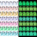 70Pcs Luminous Mini Resin Pandas, Tiny Resin Panda Figurines Miniature Resin Animals Figurines Glow in The Dark Mini Panda Figurines Bulk for Garden Landscape DIY Ornament Cake Topper Decor