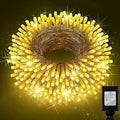 KNONEW Outdoor Christmas Lights 300 LED 99ft String Lights 8 Modes & Memory Fairy Light Plug in Waterproof LED String Lights for Xmas Yard Tree Wedding