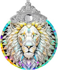 Stained Glass Suncatcher, Jocidea Lion Ornament, Christmas Ornaments, Holidays Ornaments, Christmas Tree Decor, Lion Decor for Home, Lion Gifts