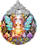 Fairy Stained Glass Suncatcher, Jocidea Fairy Ornament, Fairy Christmas Ornament, Holidays Ornaments, Christmas Tree Ornament, Fairy Decor, Gifts for Fairy Lovers
