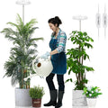 LORDEM Grow Light for Indoor Plants, 7.9" Full Spectrum LED Plant Grow Light, Height Adjustable Growing Lamp with Auto Timer 4H/8H/12H, 6 Dimmable Levels, Ideal for Indoor Large Tall Plants, 2 Packs
