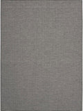 Nourison Positano Indoor-Outdoor Charcoal 6' x 9' Area Rug, Easy Cleaning, Non Shedding, Bed Room, Living Room, Dining Room, Backyard, Deck, Patio (6x9)