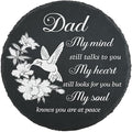 Dad Memorial Stone for Garden Memorial Plaque Father Sympathy Stepping Stone for Loss of Father in Loving Memory of Dad Memorial Grave Stone TNA21