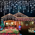 98FT 960LED Christmas Lights Waterproof 8 Modes Christmas Lights Outdoor Decoration with Memory and Timer Hanging Fairy Lights Plug-in Curtain String Lights for Holiday Party Wedding Home