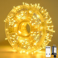 JMEXSUSS 400 LED String Lights Indoor, 132ft Warm White Christmas Lights Outdoor Plug in, 8 Modes Waterproof Twinkle Lights for Outside Holiday Wedding Party Decorations