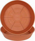 Plant Saucer 14 Inch 2 Pack 6 8 10 12 14 16 18 20 25, Plastic Plant Trays for Pots，Extra-Deep Plant Water Dray Tray, Bird Bath Bowl, Heavy Flower Plant Saucers Indoors and Outdoor No Holes