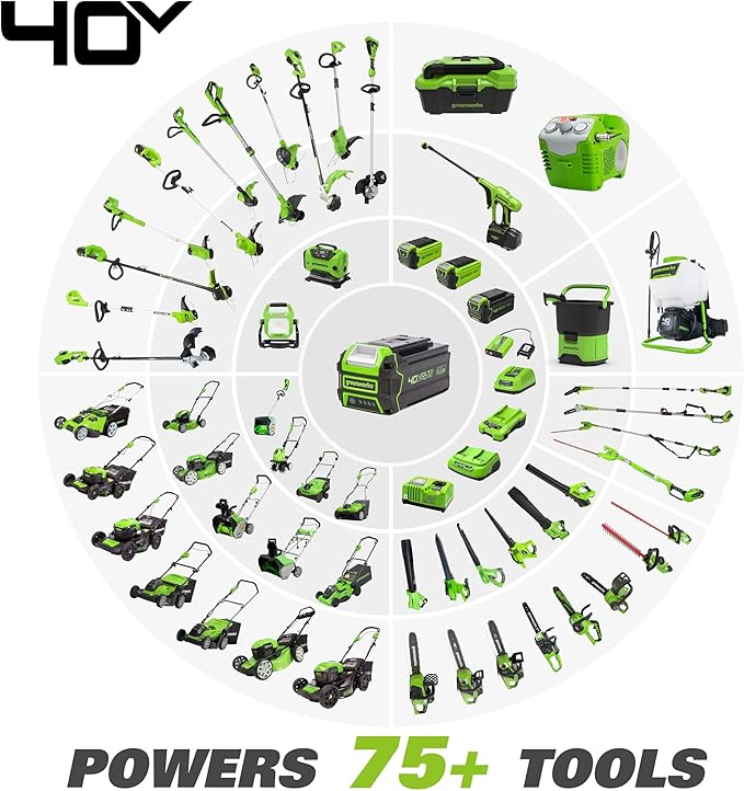 Greenworks 40V 12-Inch Cordless String Trimmer, Battery and Charger Not Included, BST4000