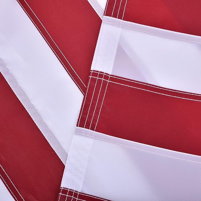 American Flag 5x8 FT, US Flag USA High Wind with Embroidered Stars, Sewn Stripes, Brass Grommets, Durable USA Flag Outdoor Outside