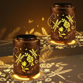 2 Pack Solar Lanterns Garden Decor Birthday Gifts for Women Mon Grandma Metal Hanging Solar Lights Waterproof Outdoor Decoration for Outside LED Lanterns for Yard Patio Lawn(Dragonfly)