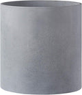 FaithLand Plant Pot 12 inch - Perfectly Fits Mid-Century Modern Plant Stand - Drainage Plug - Gray Planter Pot