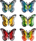 Metal Butterfly Wall Decor-6.5" Outdoor Fence Wall Art Decor Suitable for Garden Patio Balcony