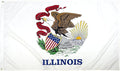 FlagSource Illinois Nylon State Flag, Made in the USA, 3x5'