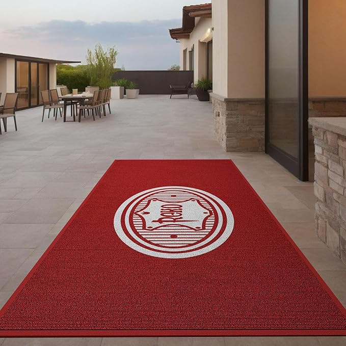 Custom Commercial Grade Carpet Floor Entryway Area Rug Welcome Door Mat for Business Home Indoor/Outdoor Non Slip Washable Durable