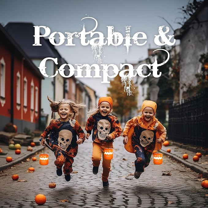 EverBrite 3-Pack Halloween Pumpkin Lantern & 3-Pack Halloween Hanging Ghost Lights