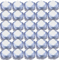Bright LED Floral Tea Light Vase Submersible Lights for Party Wedding (White, 30 Pack)