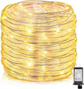 Rope Lights Outdoor, 100FT 300 LED Plug in Christmas Lights with Waterproof 8 Modes, Connectable String Twinkle Light for Indoor House Patio Garden Party Holiday Decorations, Warm White
