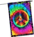 FLAGWIX Hippie Peace Flag, Boho Hippie Decoration Flags - House Flag 30x40, Decorations For Home, Outside - Peace Sign, Boho, Hippie Decor, Double Sided, Heavy Duty Canvas Flag Indoor Outdoor