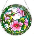 Suncatcher Stained Glass,100% Stained Glass Window Hanging,Hummingbird Sun Catchers Indoor Window Decor,Suncatchers for Windows Hanging, Stained Glass suncatcher Gifts for Women、Christmas (6.5 inch)