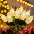 C7 LED Lights Warm White Christmas Lights Outdoor, 100FT C7 Christmas String Lights with 100 Plastic Bulbs, Traditional Hanging Holiday Lights for Christmas Tree Patio Fence Roofline Xmas Decorations