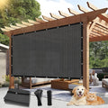 Outdoor 90% Sun Shade Cloth with Grommets, 13 X 19 FT Pergola Shade Cover for Garden Patio Carport Kennel Swimming Pool, Dark Grey (We Make Custom Size)