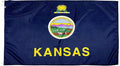 FlagSource Kansas Nylon State Flag, Made in the USA, 4x6'