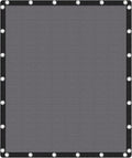 VICLLAX Shade Fabric Sun Shade Cloth Privacy Screen with Grommets for Patio Garden Pergola Cover Canopy 10x12 FT, Grey