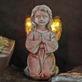 Outdoor Decor - Angel Statue, Solar Powered, Praying Angel for Patio, Lawn, Porch