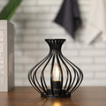 JHY DESIGN Decorations Outdoor Table Lamp Nightlight 7.5''High Modern Style Battery Powered Lamp with 6-Hours Timer Feature Decorative Bedside Lamp for Room Indoor Outdoor Table Garden Party