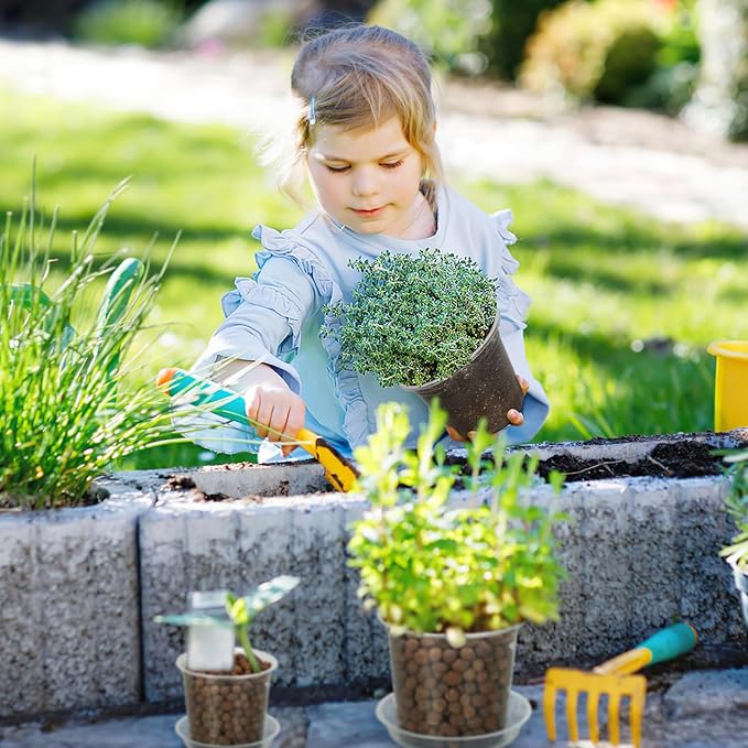4/5/6/7 Inch Clear Nursery Pots for Plants with Sacuers 20 Pack, Plastic Flower Pots with Drainage Holes, Variety Pack Seedlings Garden Pot for Indoor Outdoor (4+5+6+7 inch)
