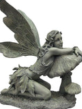 16-1/2-Inch Tall Green Fairy on Mushroom