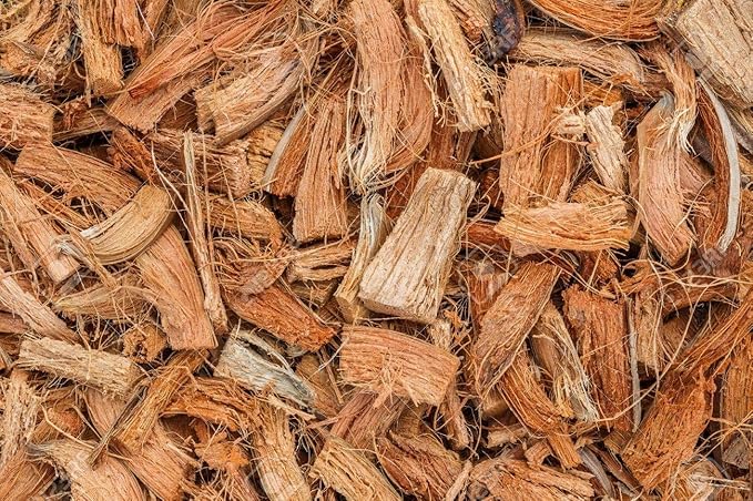 Organic Coco Chips for Plants (10lbs) - Coco Coir Chips - Coconut Husk Chips for Potting Soil, Garden Soil, & Seed Starter Soil - Coconut Mulch for Garden - Compressed Coconut Chips for Plants