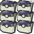 Aootek Motion Sensor Outdoor Lights 6 Packs,Solar Lights Outdoor with 3 Lighting Modes,Solar Lights Outdoor Waterproof for Garden Patio Garage Yard Deck