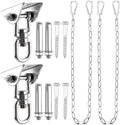 2 Set Hammock Hanging with Swing Chain 1200 LB Capacity Heavy Duty Swing Hangers 360° Swivel Hammock Hanger Kit for Hanging Hammock Chair Tree Yoga