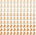 Marsui 100 Pcs Bunny Miniatures Figurines Rabbit Miniature Accessories Easter Garden Landscape Garden Rabbit for Easter Garden Accessories Dollhouses Decoration(Lively Rabbit)