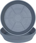 Plant Saucer 14 Inch 4 Pack 6 8 10 12 14 16 18 20 25, Plastic Plant Trays for Pots，Extra-Deep Plant Water Dray Tray, Bird Bath Bowl, Heavy Flower Plant Saucers Indoors and Outdoor No Holes