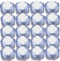 Bright LED Floral Tea Light Submersible Lights for Party Wedding (White, 20 Pack)