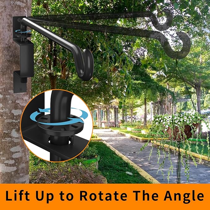 8 Inch 2 Pack Plant Hangers Outdoor, Wall Plant Hanger, Plant Hangers Indoor, Bird Feeder Hangers for Outside, for Bird Feeders, Planters, Lanterns, Wind Chimes, Home Decor