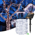 1 Pack Solar Fairy Lights for Outside Waterproof, 49FT/15M 150LED Solar String Lights Outdoor 8 Modes Solar Twinkle Lights for Garden Yard Christmas Tree Wedding Party Decor, Cool White