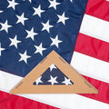 Homissor Folded 3x5 American Flag 420D Nylon Heavy Duty Outdoor Triangle Box Package USA US Flags Embroidered Stars Long Lasting for All Weather High Winds