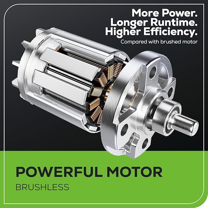 Greenworks 40V 8" Brushless Edger, 4.0Ah USB Battery and Charger Included