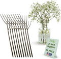 Plant Support Stakes, Stem Holder Structures for Indoor & Outdoor Use, Garden Accessories for Climbing & Potted Plants, Trellis Alternative - Moonstone, 10 Pack, 22" L, Original