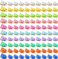 Liliful 200 Mini Resin Cows Bulk Small Plastic Cows Figurines Cute Miniature Cows Animals Figurines Ornament for Moss Landscape Decoration Dollhouse Garden DIY Crafts Accessories