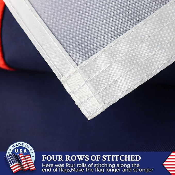 Christian Flag 5x8 Outdoor Embroidered,Heavy Duty Nylon,Sewn Stripes, Stronger Brass Grommets,Christianity Easter Day,Jesus Flags Flags Perfect for Outside