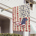 FLAGWIX Patriot American Dog Flags, Dachshund Dog Lover American Double Sided Flag - 4th of July Decorations For Home, Outside, House Flag 30x40 - Heavy Duty Canvas, Decorative Indoor Outdoor Flag