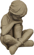 EMSCO Group Nature Boy Statue – Natural Sandstone Appearance – Made of Resin – Lightweight – 16” Height