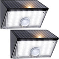 JSOT 22LED Solar Motion Sensor Lights Outdoor, Solar Lights Outdoor Waterproof IP65, Bright Wall Security Lighting for Outside Yard Front Door Fence - Cool White